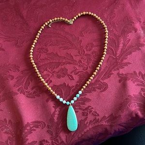 Cute necklace with wooden beads